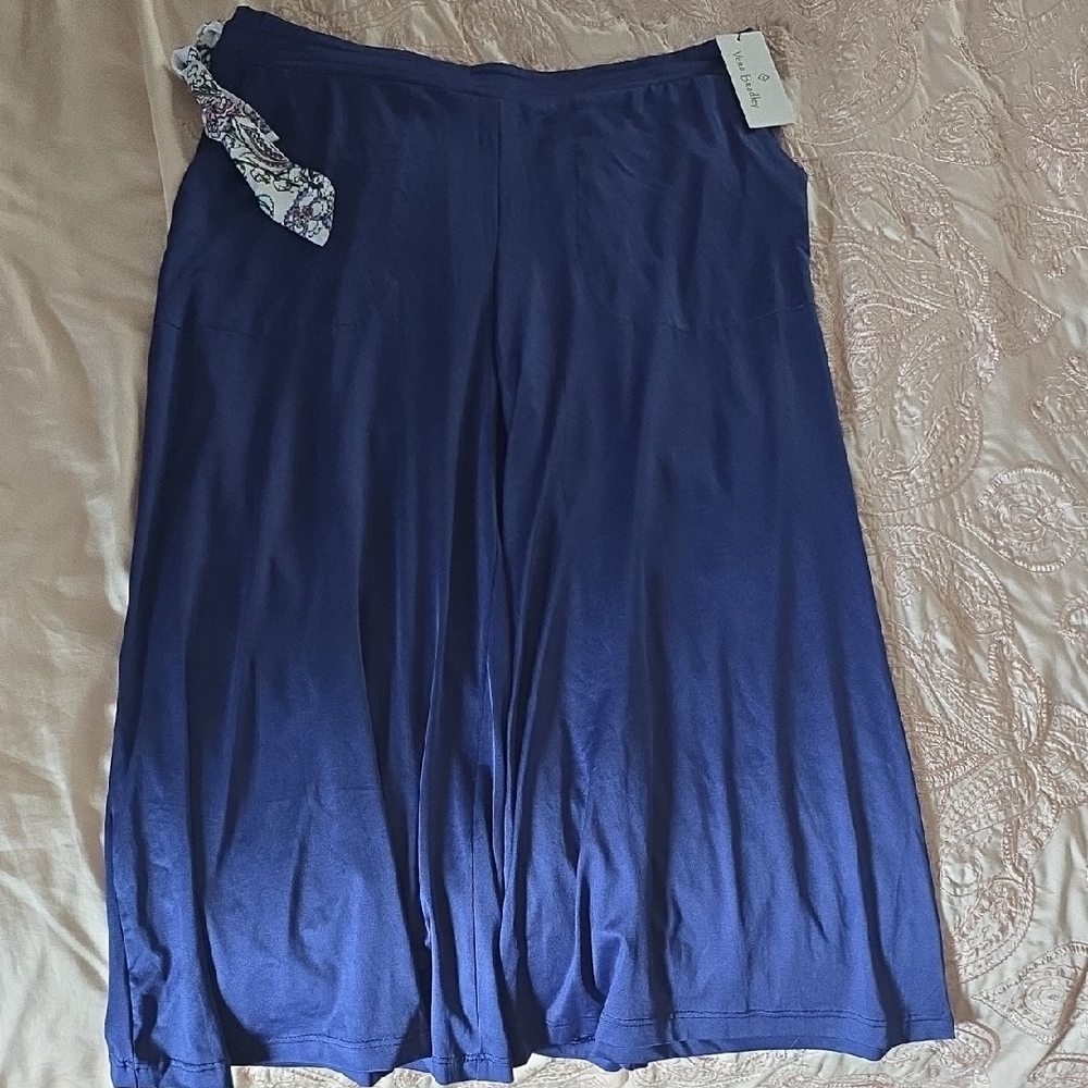 Vera Bradley Blue Wide Leg Pajama Pants